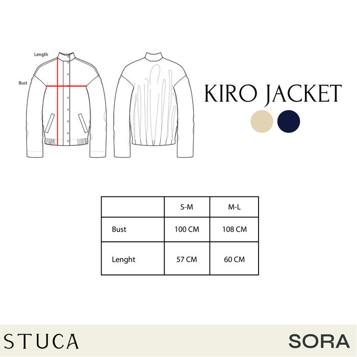 STUCA – Jacket Wanita – Kiro Jacket (Cropped Spring Jacket with Pleated Back Detail) - Taupe, S-M