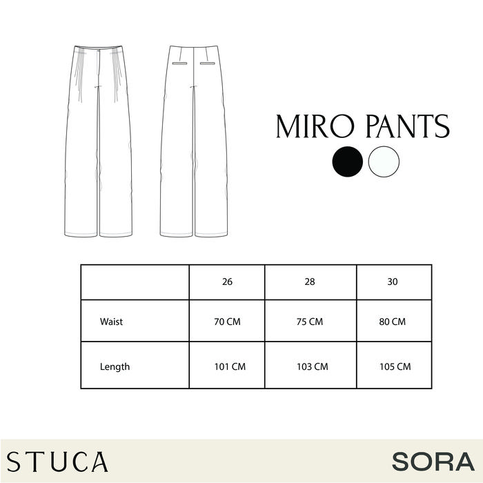 STUCA – Celana Wanita – Miro Pants (Palazzo Pants with Front Pleats) - BROKEN WHITE, 26 foto 6