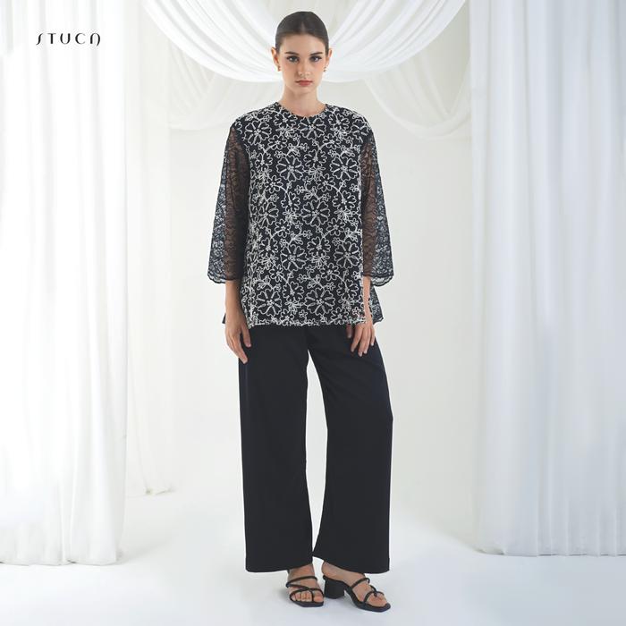 STUCA – Baju Lebaran – Soraya Blouse (Embroidered Tulle Blouse) - Off White
