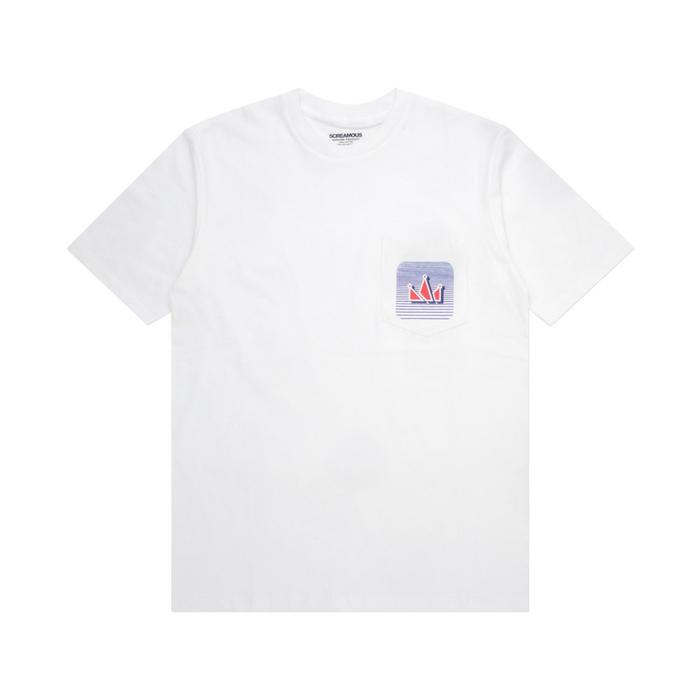 Screamous Kaos T-Shirt Pocket CROWN GLADE WHITE - WHITE, S foto 7