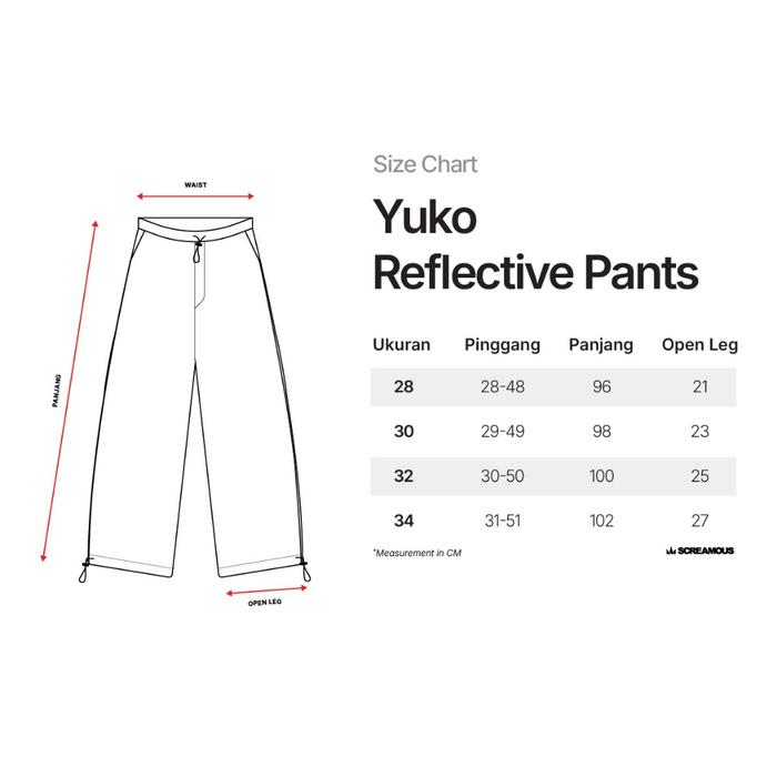 Screamous Long Pants Reflective YUKO BLACK Loose Fit - BLACK, 28 foto 6