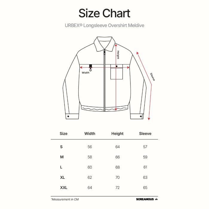Screamous Kemeja Long Sleeve Overshirt URBEX MELDIVE BLACK - BLACK, S foto 7