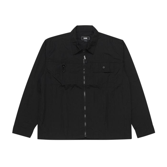 Screamous Kemeja Long Sleeve Overshirt URBEX MELDIVE BLACK - BLACK, S foto 8
