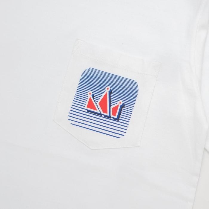Screamous Kaos T-Shirt Pocket CROWN GLADE WHITE - WHITE, S