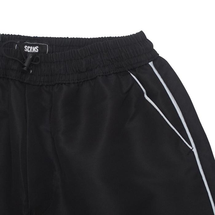Screamous Long Pants Reflective YUKO BLACK Loose Fit - BLACK, 28