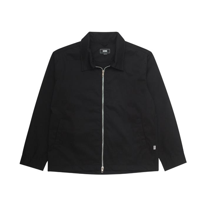 Screamous Work Jacket Double Zipper RINOLA Boxy Fit - BLACK, S