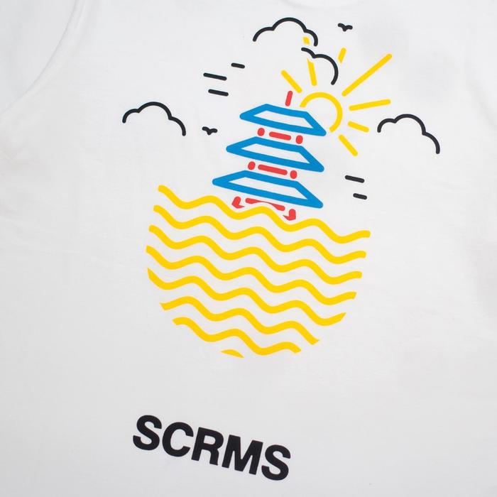 Screamous Kaos T-Shirt JAPAN CASTLE WHITE - WHITE, S