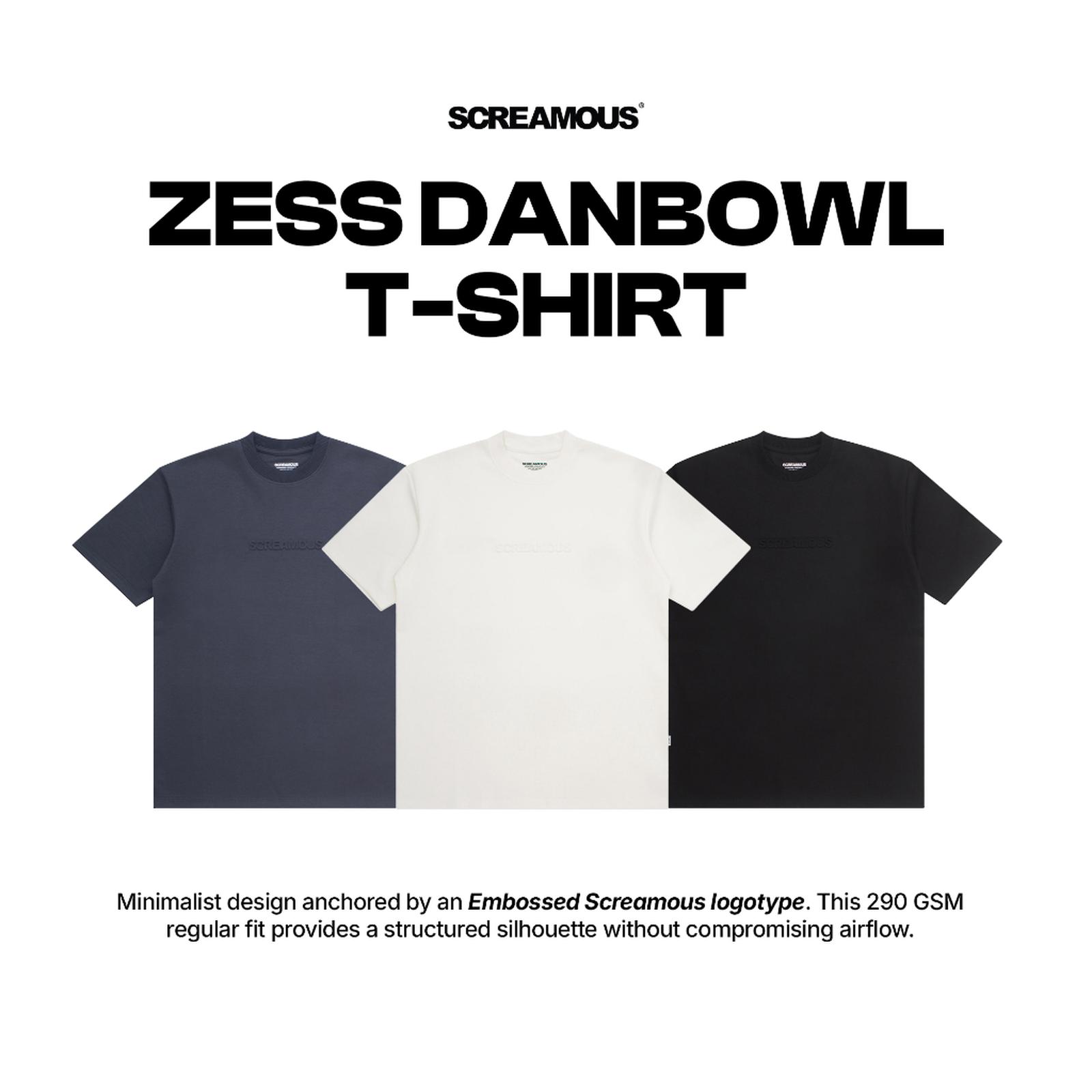 Screamous Kaos T-Shirt REGULAR DANBOWL ZESS 290 - WHITE, S