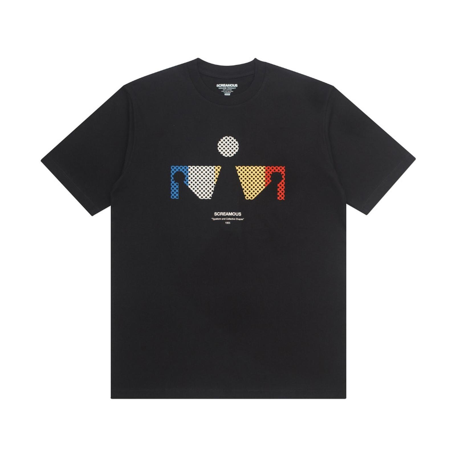 Screamous Kaos T-SHIRT EVERYDOTS BLACK - BLACK, S