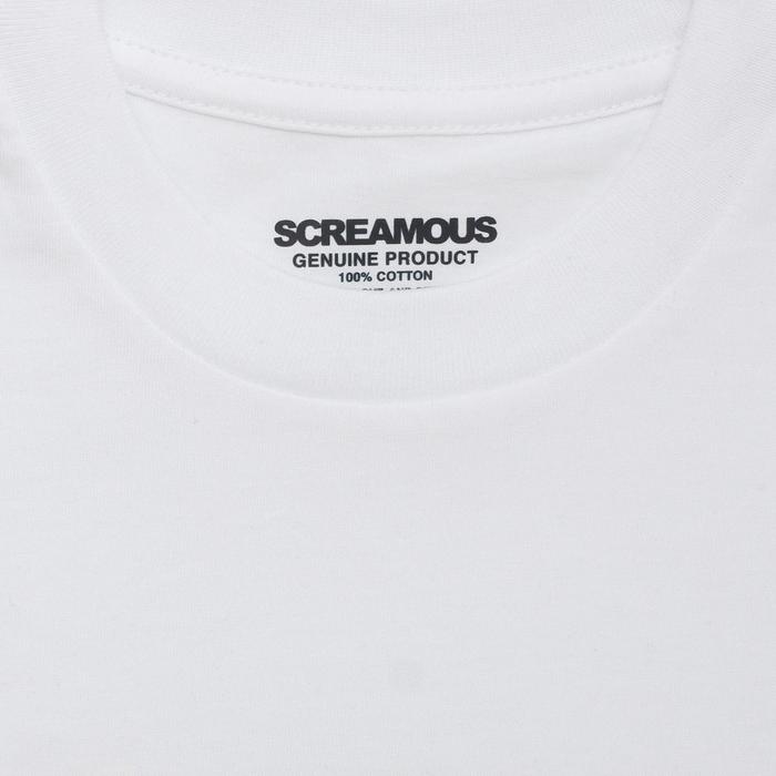 Screamous Kaos T-SHIRT MEADOW FLOWERS WHITE - WHITE, S