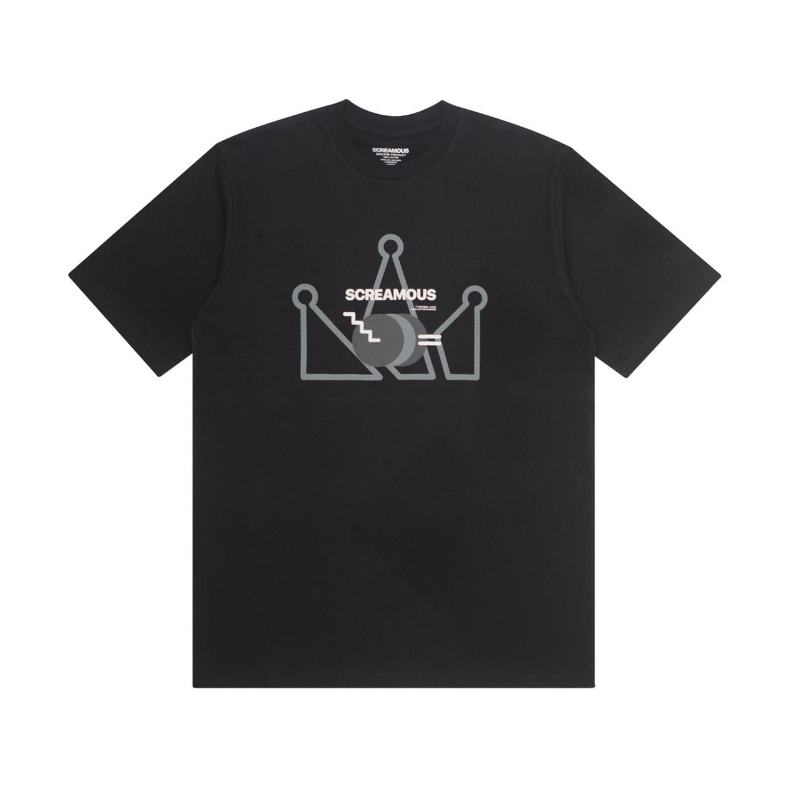 Screamous Kaos T-SHIRT TROUIS COULEURS BLACK - BLACK, S
