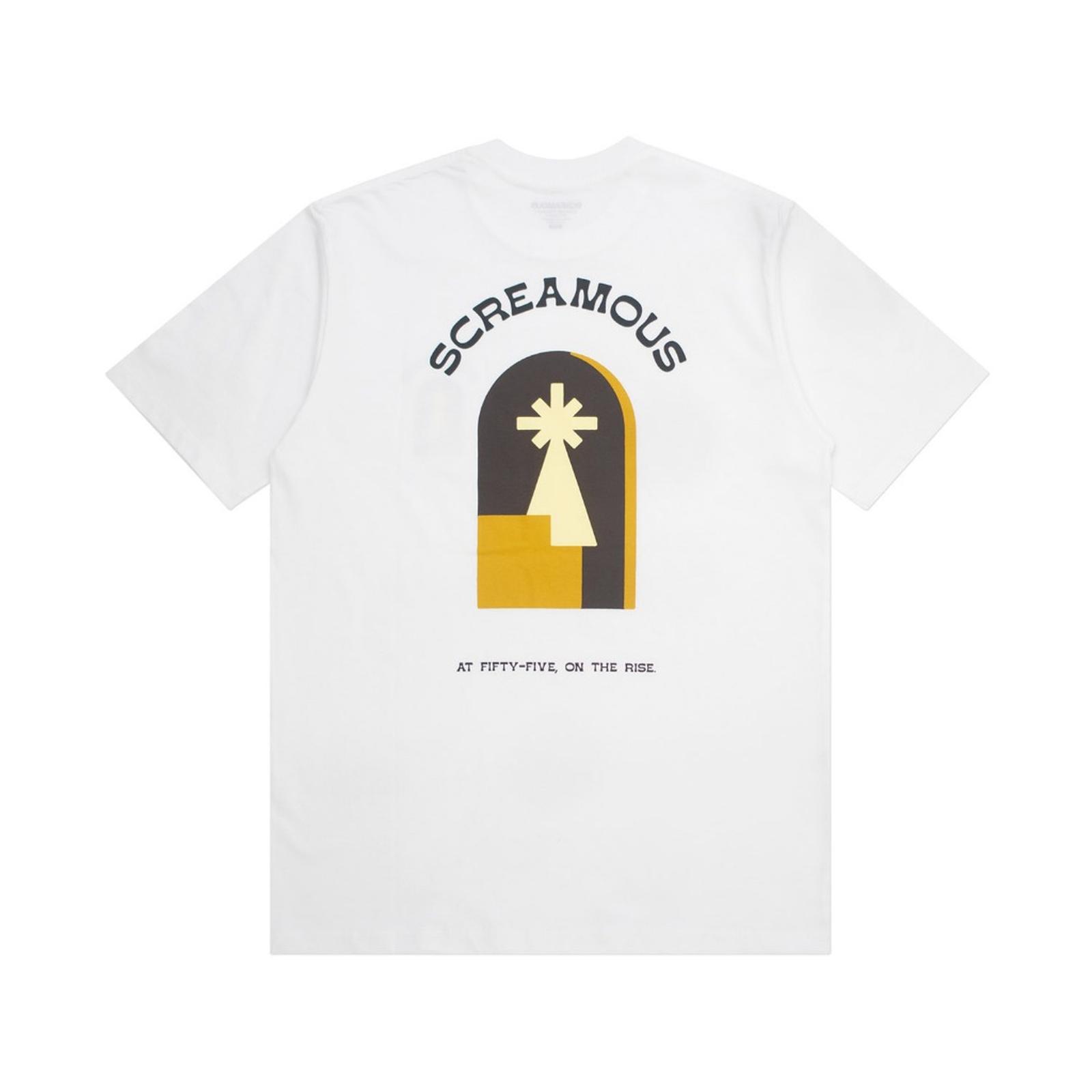 Screamous Kaos T-SHIRT ARCHING CROWN WHITE - WHITE, S