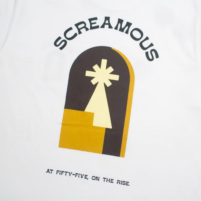 Screamous Kaos T-SHIRT ARCHING CROWN WHITE - WHITE, S