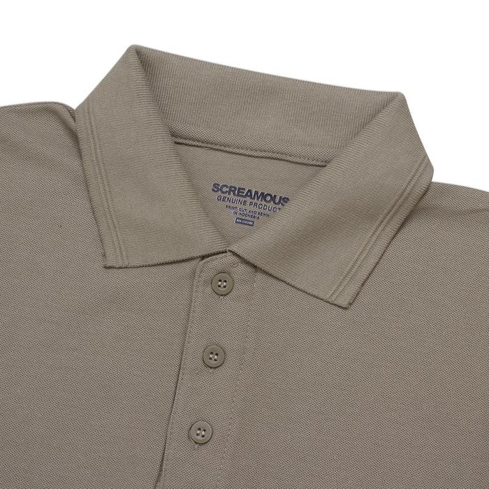 Screamous Polo Shirt CROWN - SAGE BROWN, S