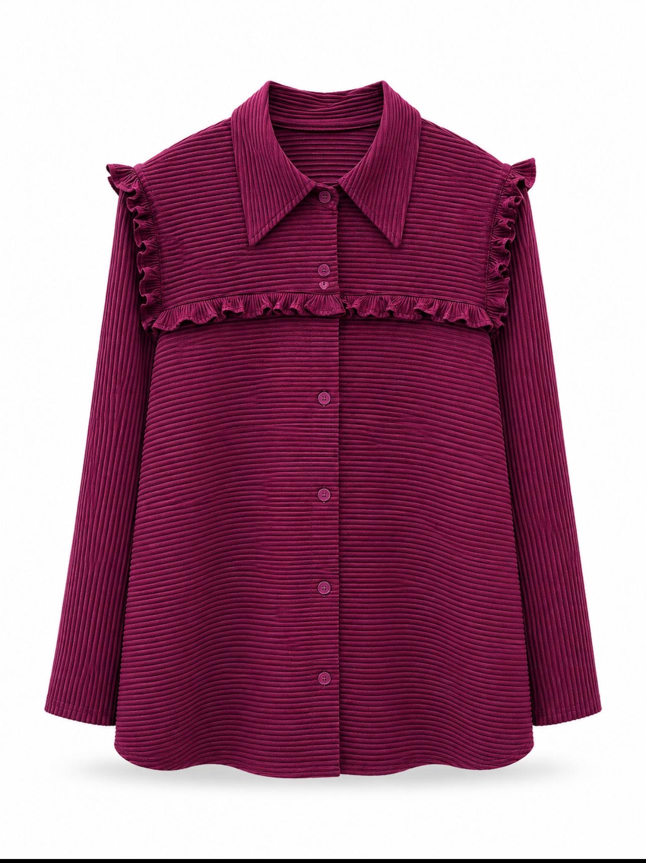 Blus Plisket Kerah foto 2
