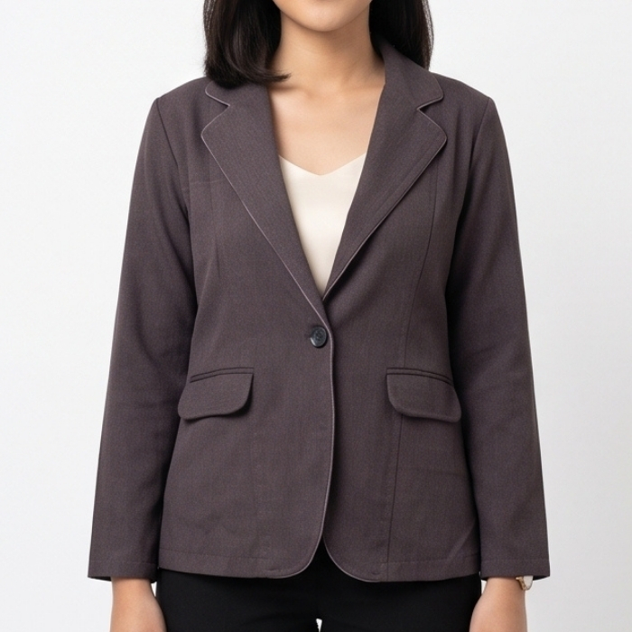 BLAZER KERJA FORMAL CHARCOAL