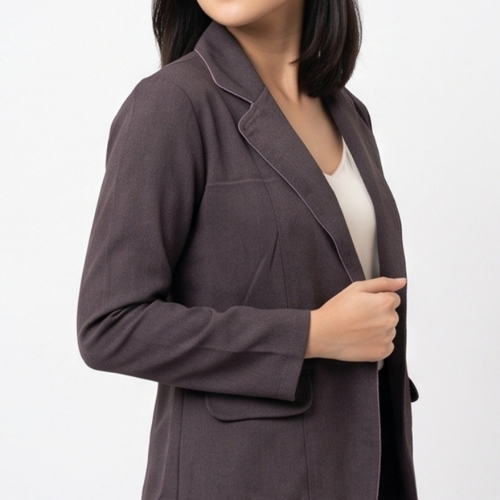 BLAZER KERJA FORMAL CHARCOAL