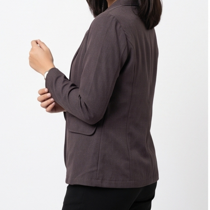 BLAZER KERJA FORMAL CHARCOAL