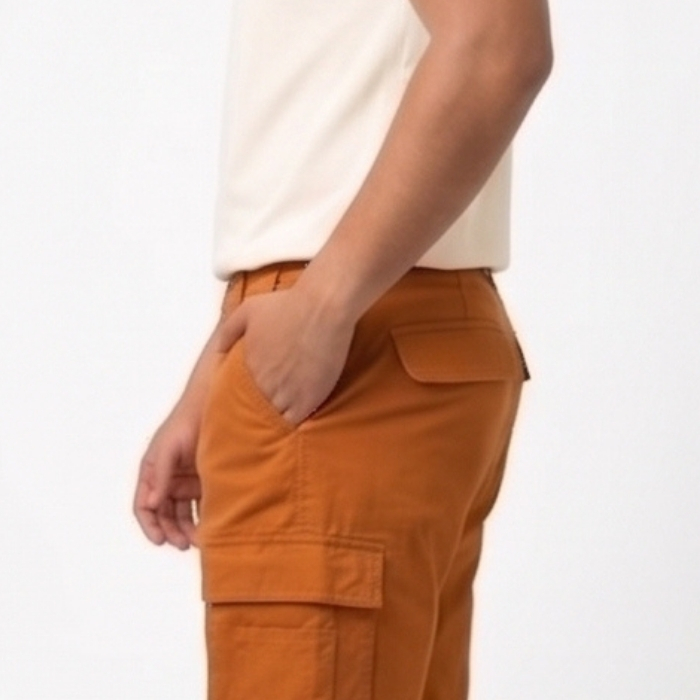 CELANA PENDEK CARGO RUST ORANGE
