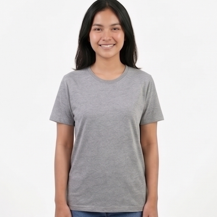 KAOS BASIC LENGAN PENDEK ABU MISTY