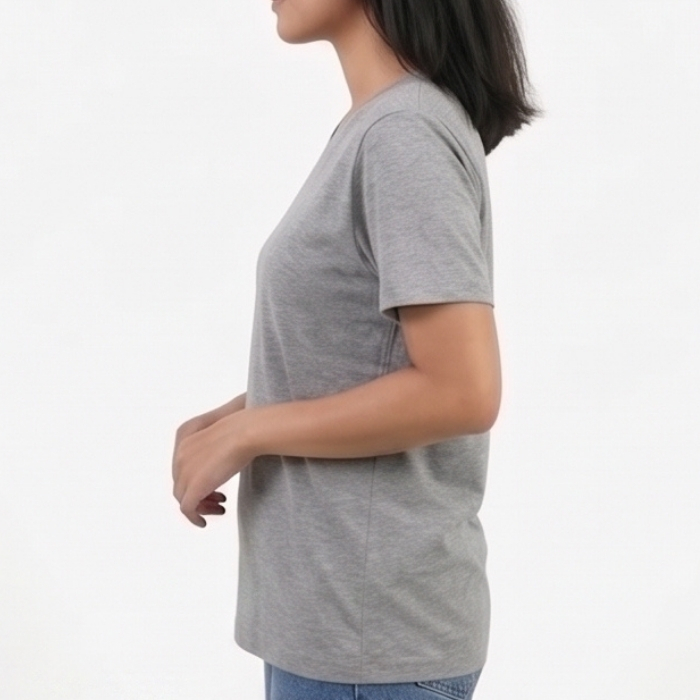 KAOS BASIC LENGAN PENDEK ABU MISTY