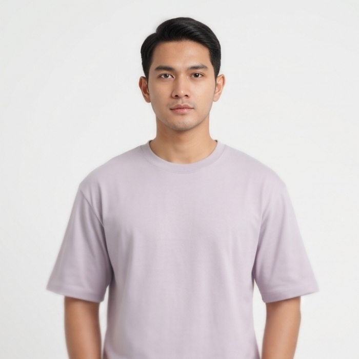 KAOS OVERSIZED LENGAN PENDEK LIGHT GREY