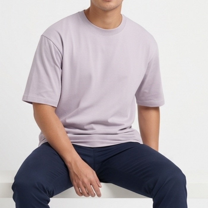 KAOS OVERSIZED LENGAN PENDEK LIGHT GREY