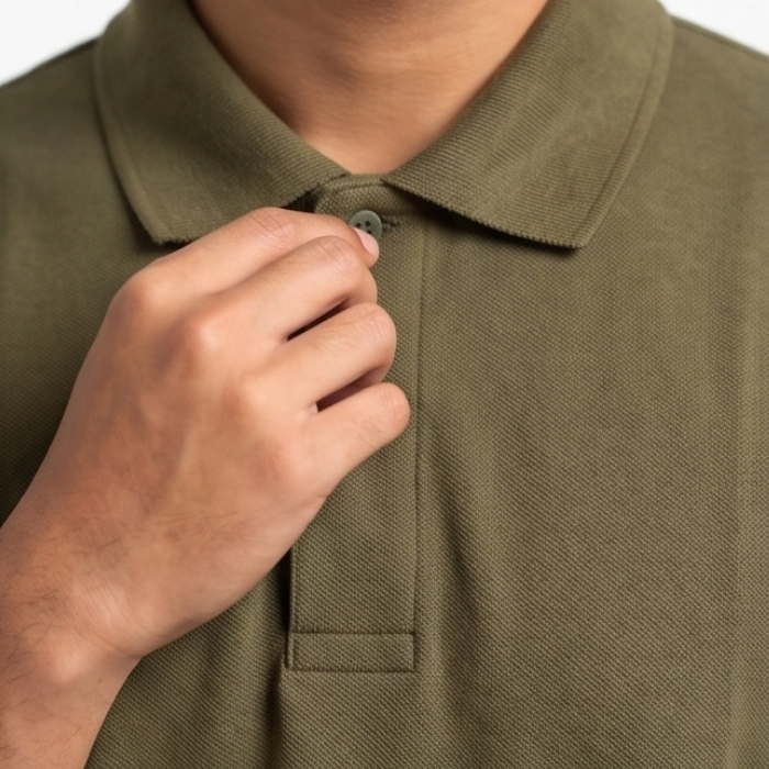 POLO SHIRT PIQUE ARMY GREEN