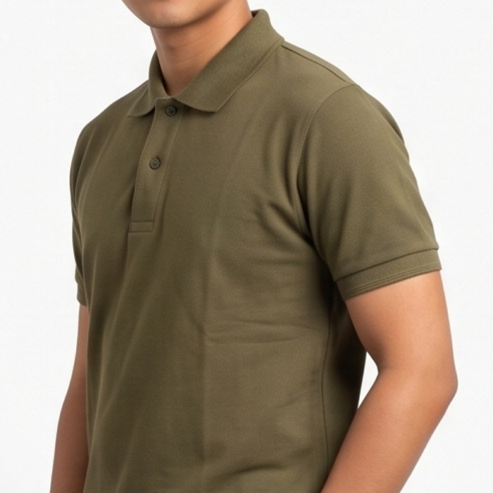 POLO SHIRT PIQUE ARMY GREEN