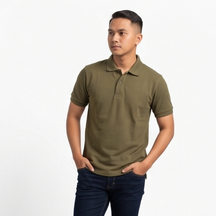 POLO SHIRT PIQUE ARMY GREEN