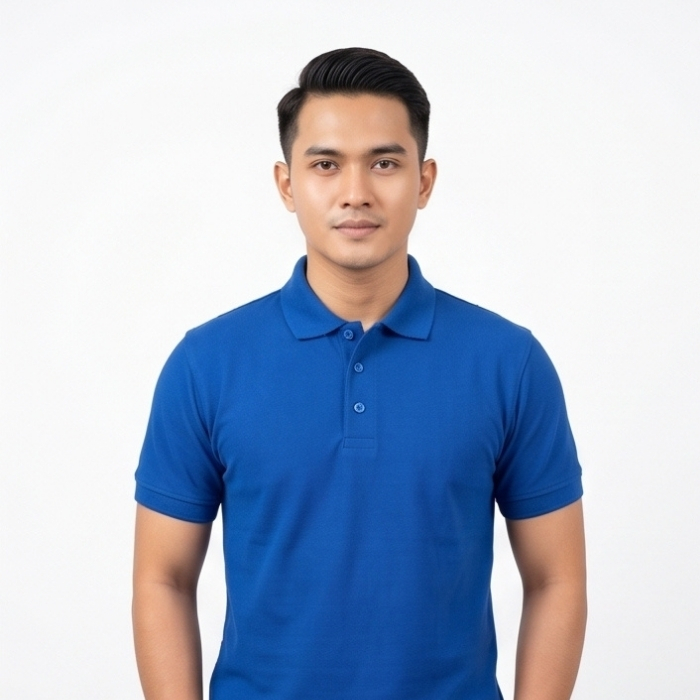 POLO SHIRT PIQUE LENGAN PENDEK ROYAL BLUE
