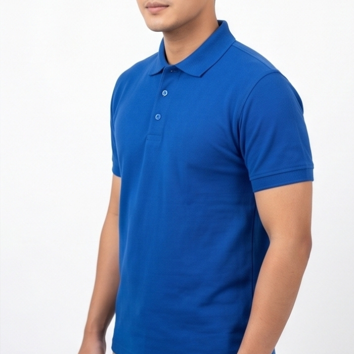 POLO SHIRT PIQUE LENGAN PENDEK ROYAL BLUE