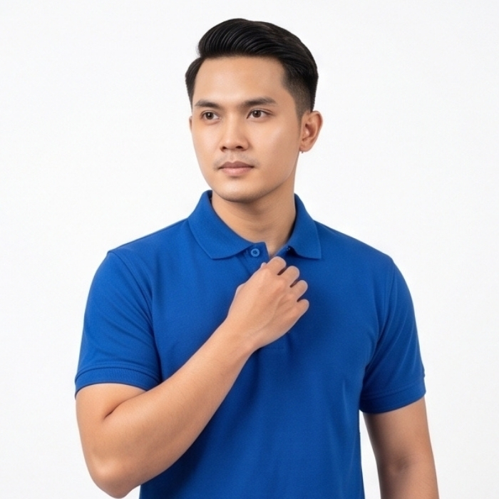 POLO SHIRT PIQUE LENGAN PENDEK ROYAL BLUE