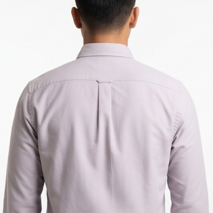 UNIQLO KEMEJA OXFORD LENGAN PANJANG LIGHT GREY