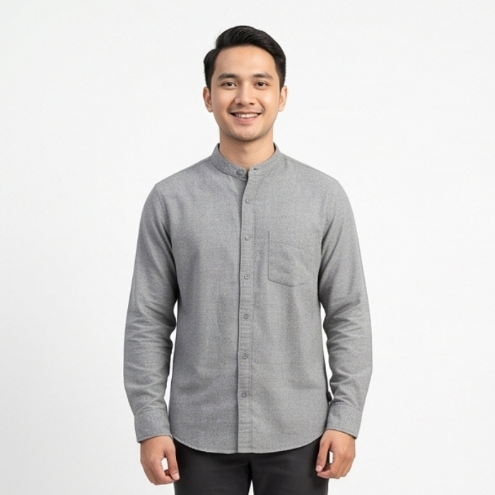 UNIQLO KEMEJA SHANGHAI GREY
