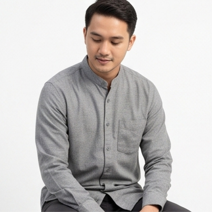 UNIQLO KEMEJA SHANGHAI GREY