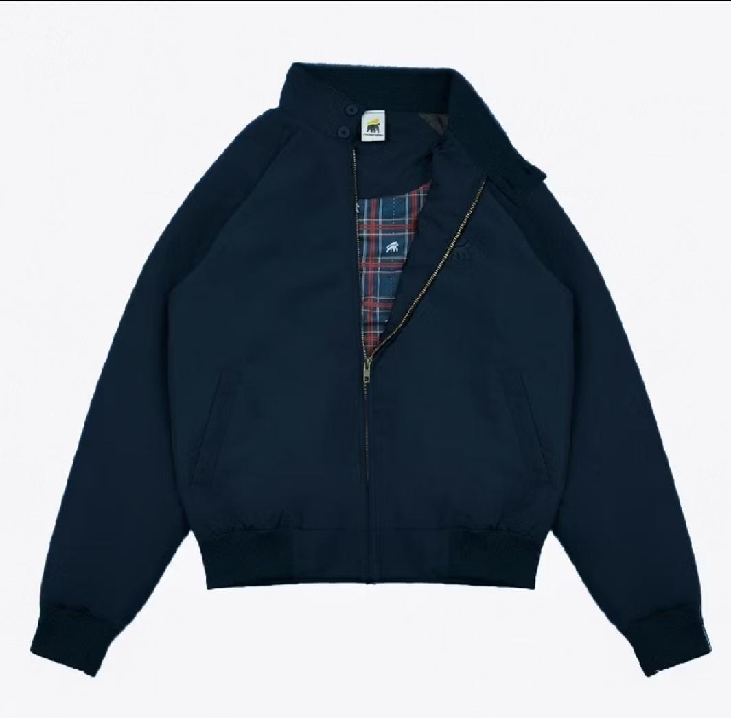Jacket Pria Classic Harrington Navy Blue