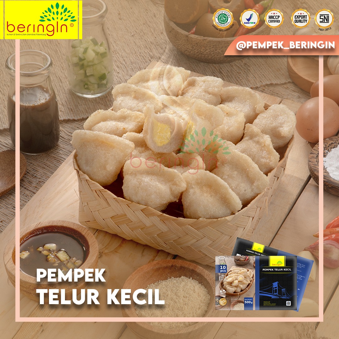 Beringin Pempek Telur Keci 10 Pcs