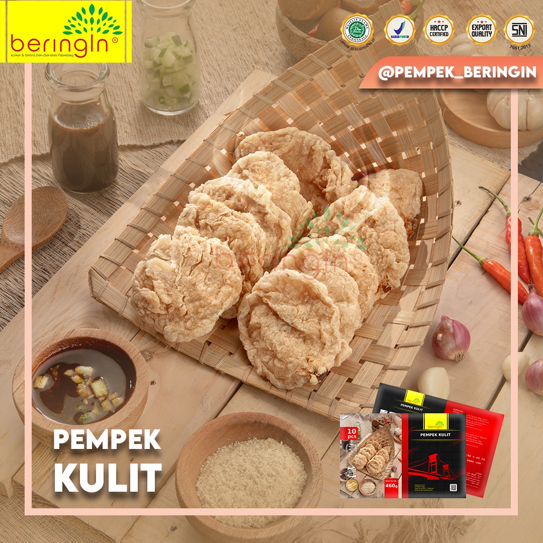 Beringin Pempek Kulit Crispy 10 pcs