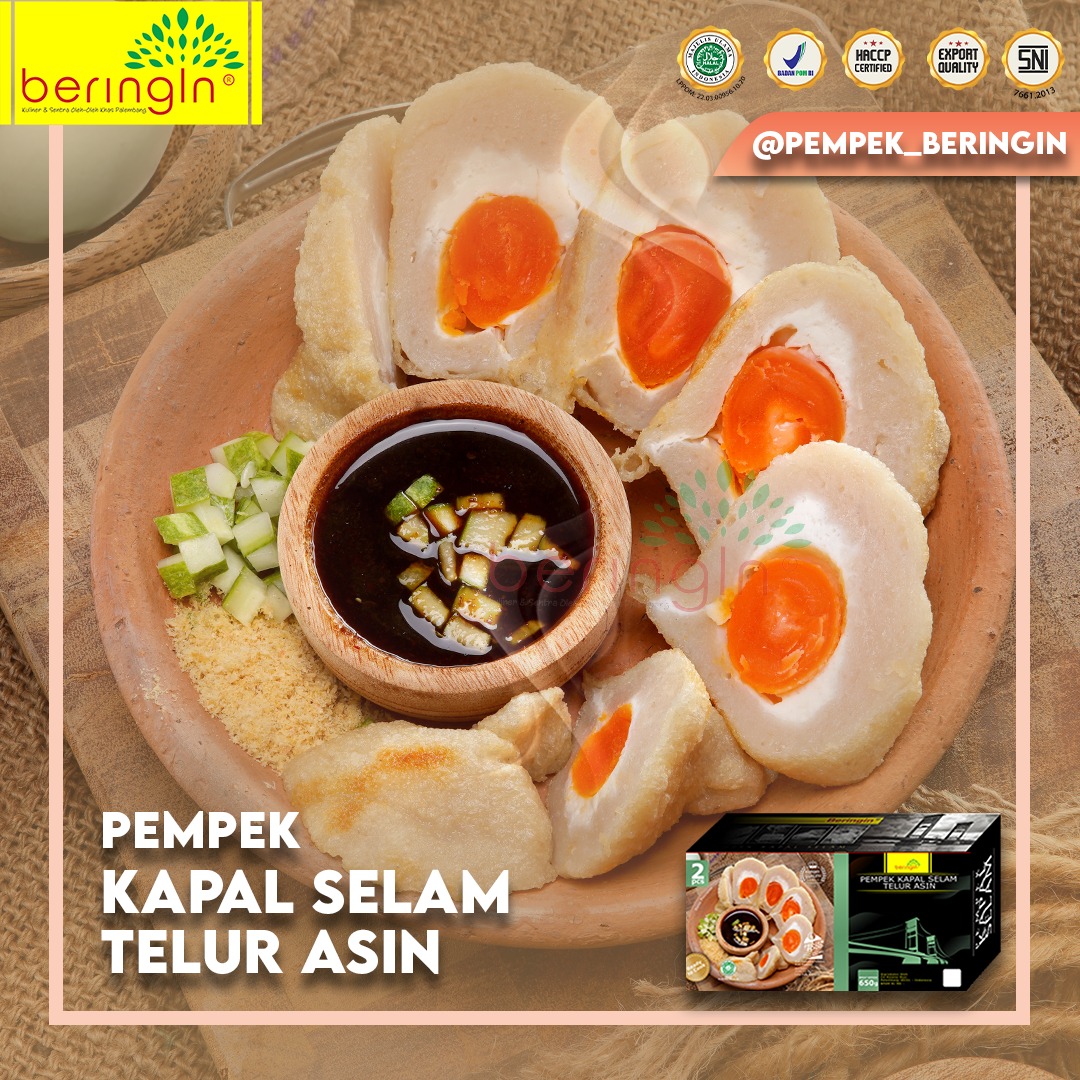 Beringin Pempek Kapal Selam Telur Asin 2 pcs