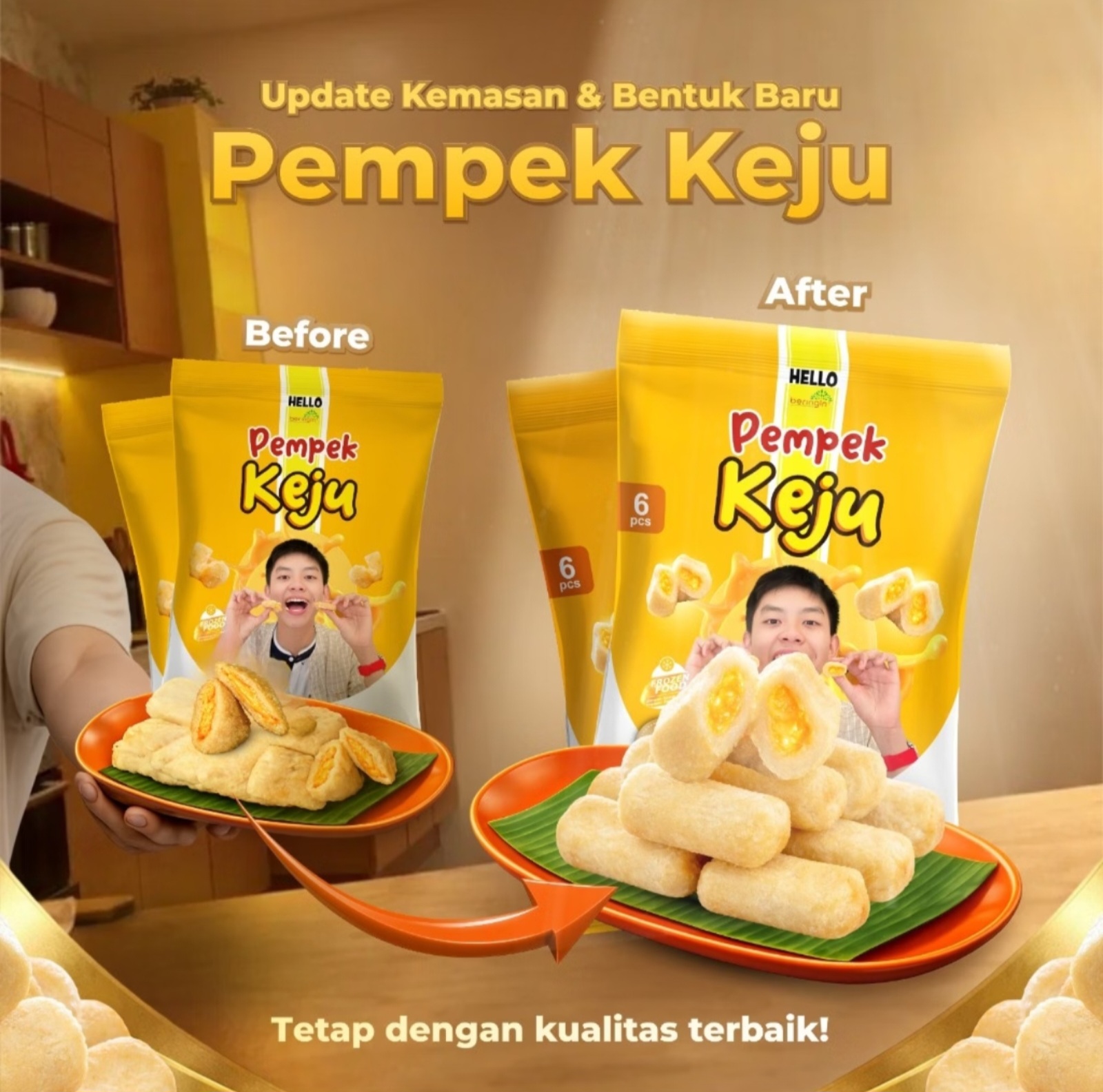 Beringin Pempek Keju 6 pcs