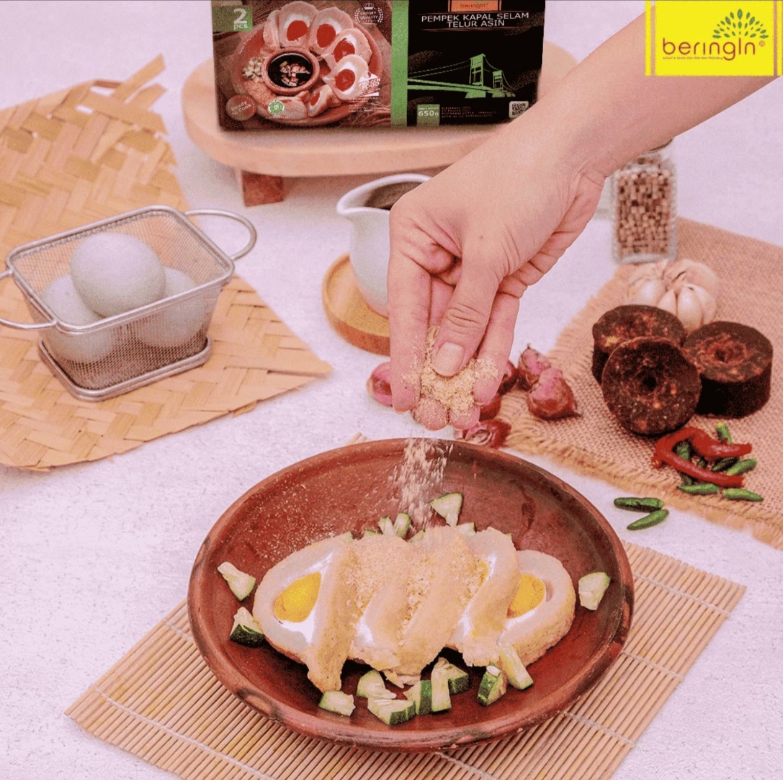 Beringin Pempek Kapal Selam Telur Asin 2 pcs