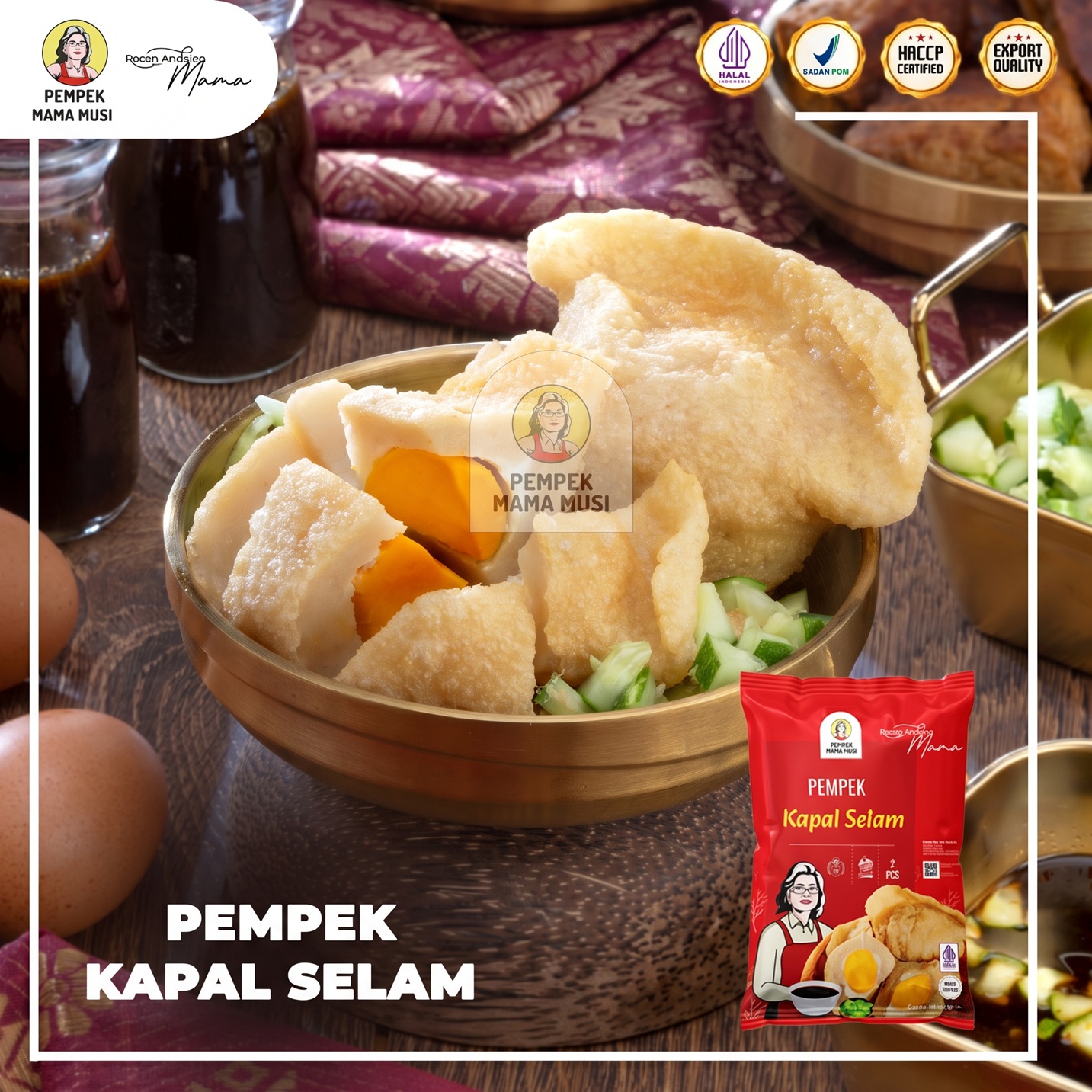 Mama Musi Pempek Kapal Selam 2 pcs
