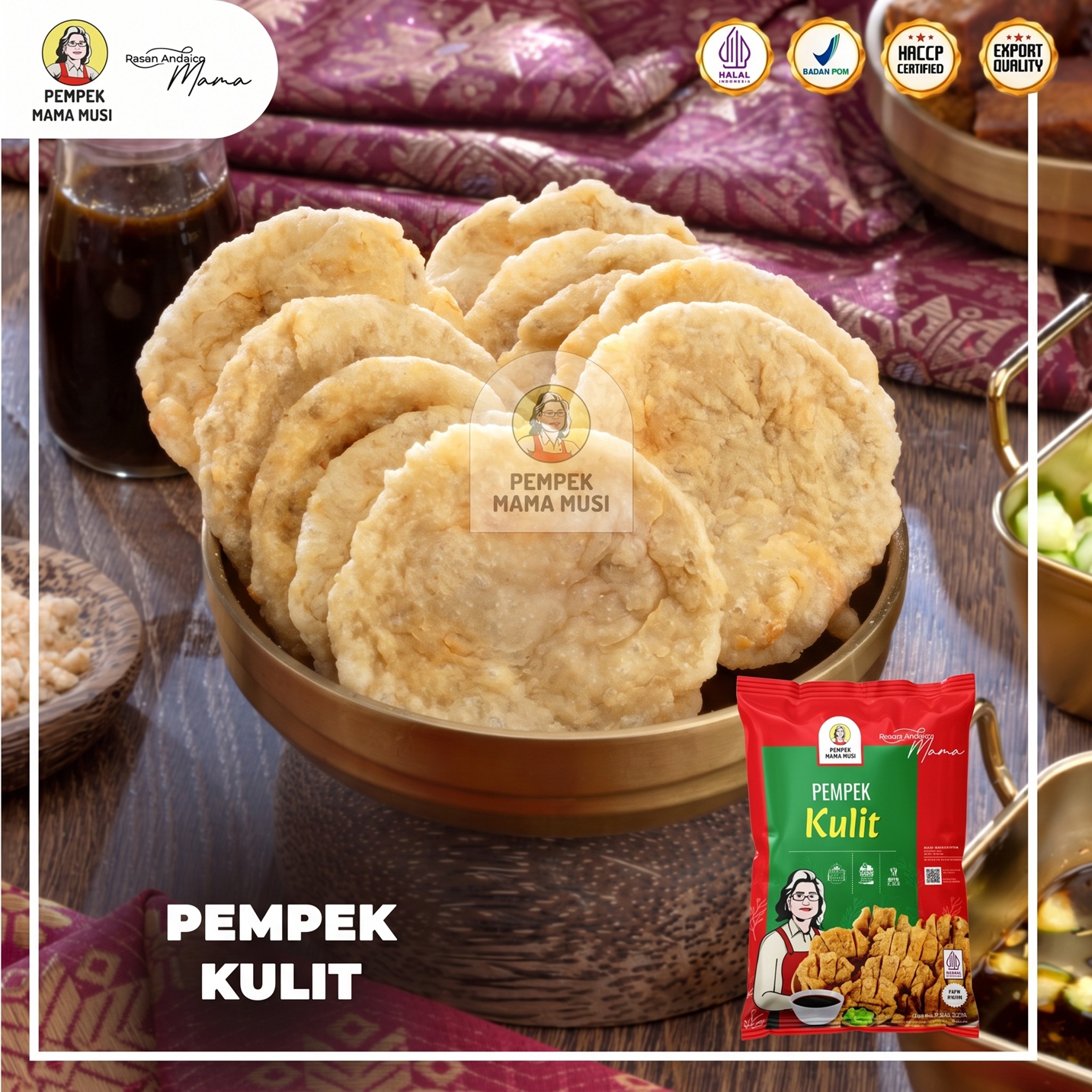 Mama Musi Pempek Kulit 10 pcs
