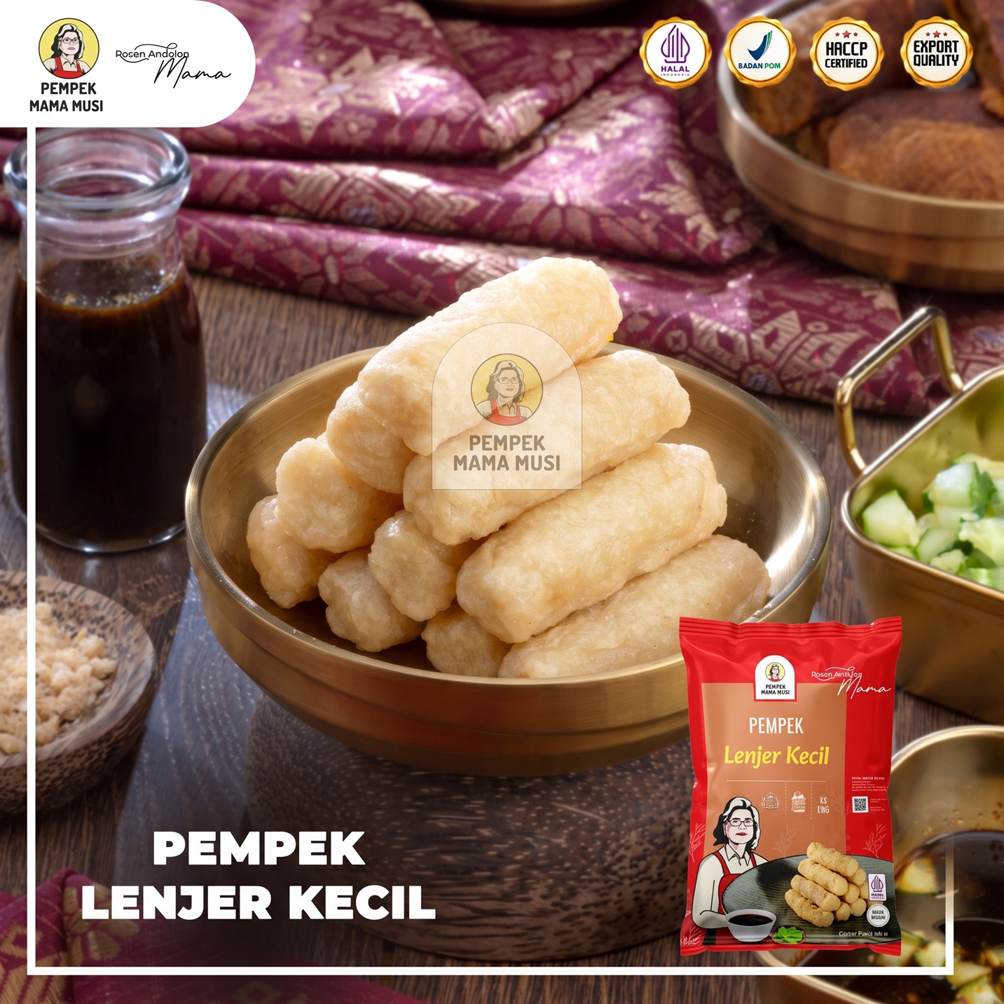 Mama Musi Pempek Lenjer Kecil 10 pcs