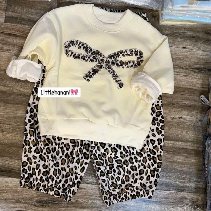[4-7th] SETELAN SWEATER PITA LEO PREMIUM USIA 4-7 TAHUN - CREAM, 130 [est 6-7th] foto 3