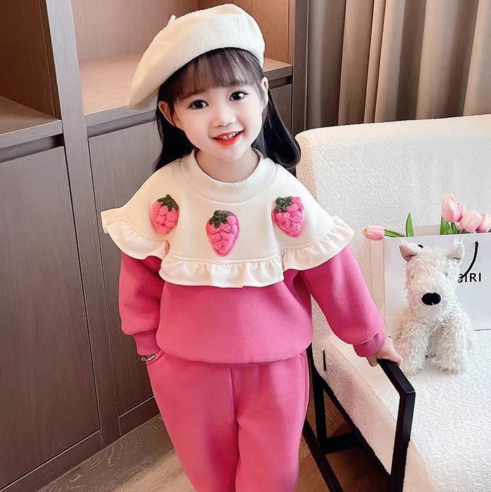 SETELAN SWEATER PREMIUM USIA 2-5 TAHUN - UNGU, S foto 8