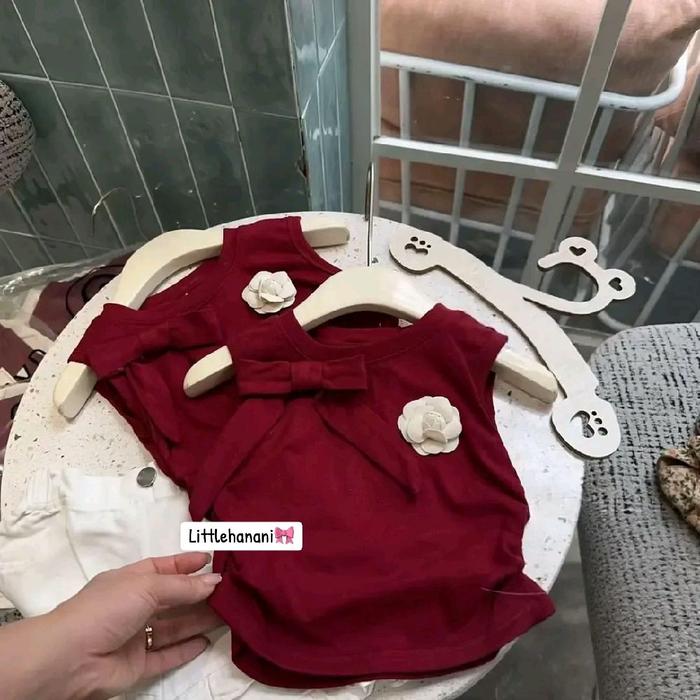 [1-6th] SETELAN KUTUNG MERAH CANTIK PREMIUM USIA 1-6 TAHUN - MAROON, 140 [est 4-5th] foto 2