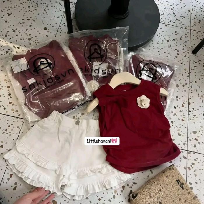 [1-6th] SETELAN KUTUNG MERAH CANTIK PREMIUM USIA 1-6 TAHUN - MAROON, 140 [est 4-5th] foto 5