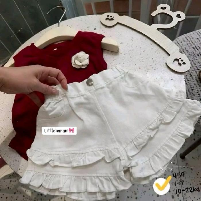 [1-6th] SETELAN KUTUNG MERAH CANTIK PREMIUM USIA 1-6 TAHUN - MAROON, 140 [est 4-5th] foto 6